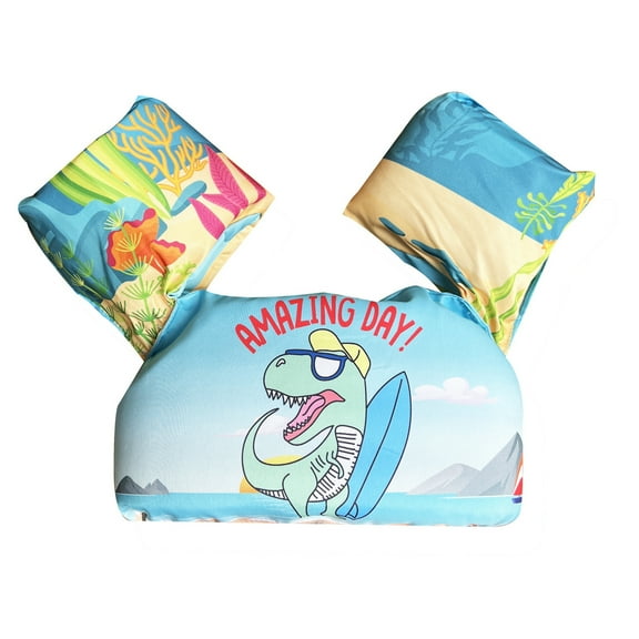 Child Swimming Jackets Kid Swim Vest Cartoon Toddler Floatie Swim Trainer Jackets Safety Swim Aid Jackets