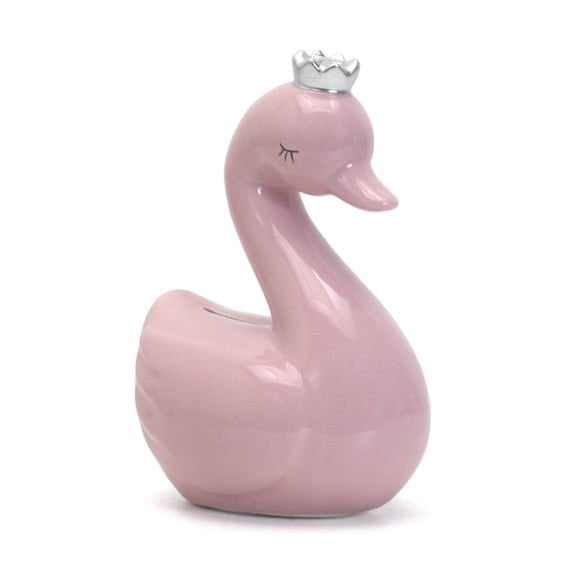 Child To Cherish - Swan w/ Silver Crown - Pink