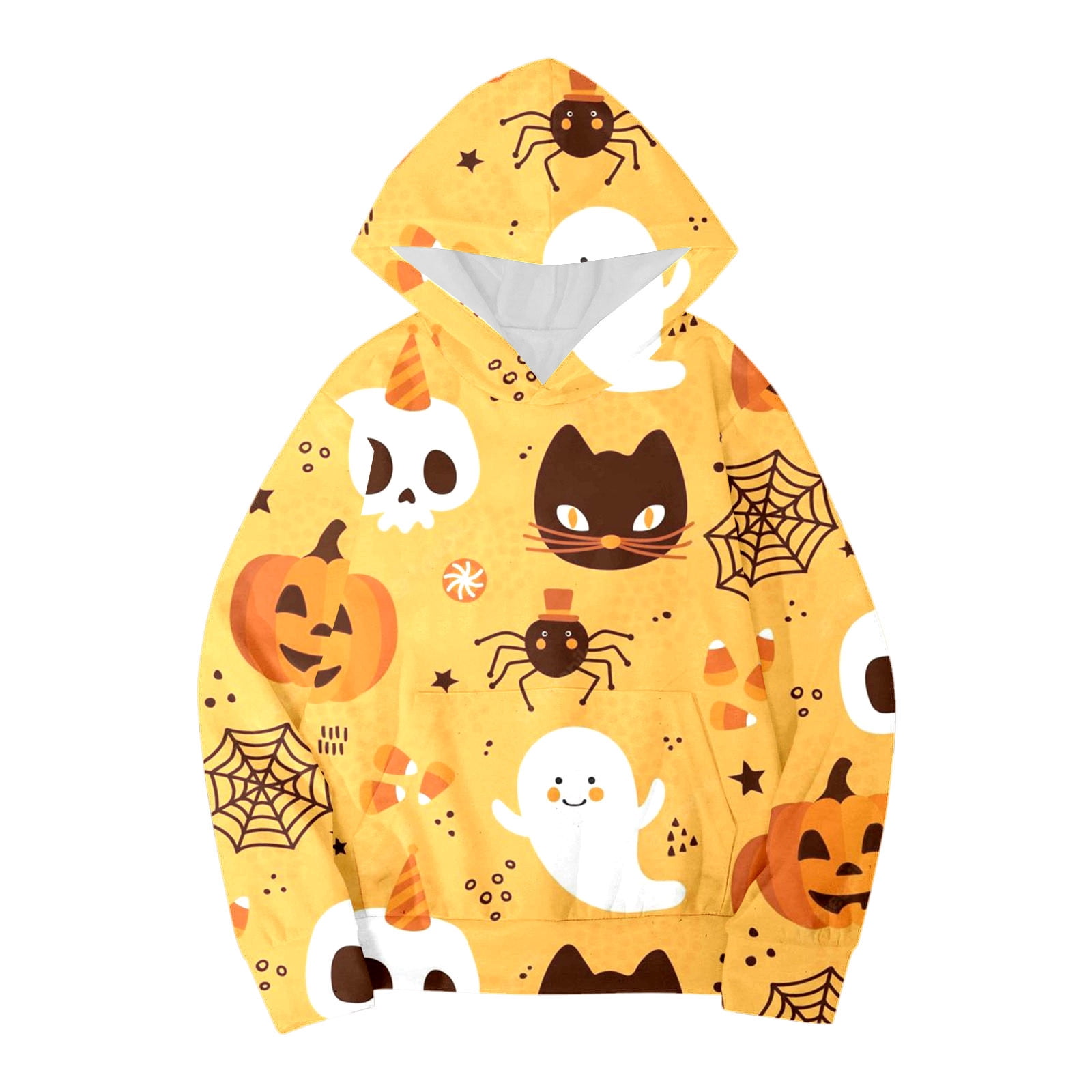 Child Toddler Boys Girls Long Sleeve Cartoon Prints Warm Hoodie