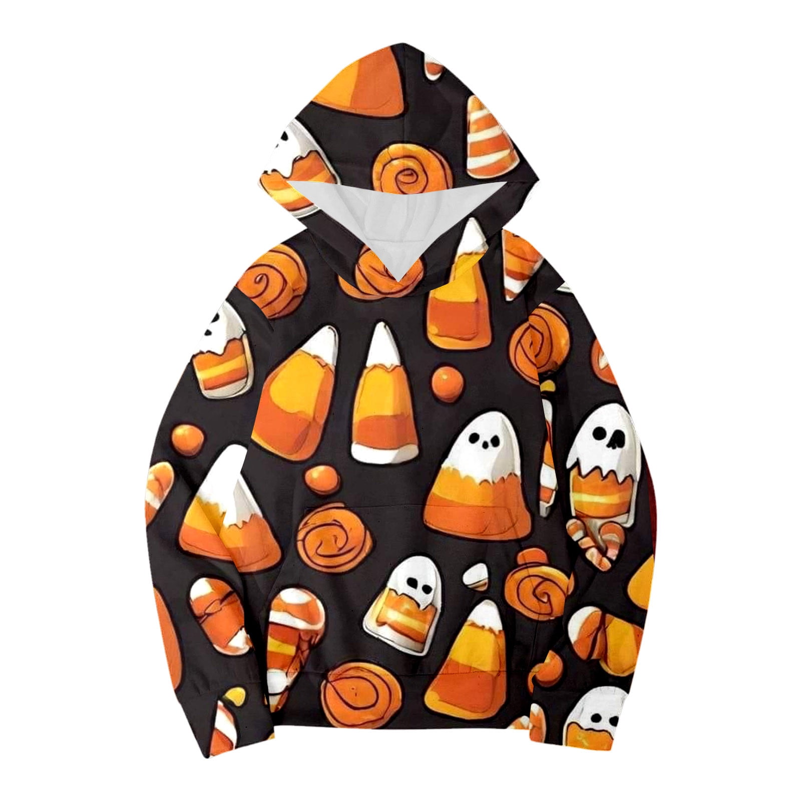 Child Toddler Boys Girls Long Sleeve Cartoon Prints Warm Hoodie