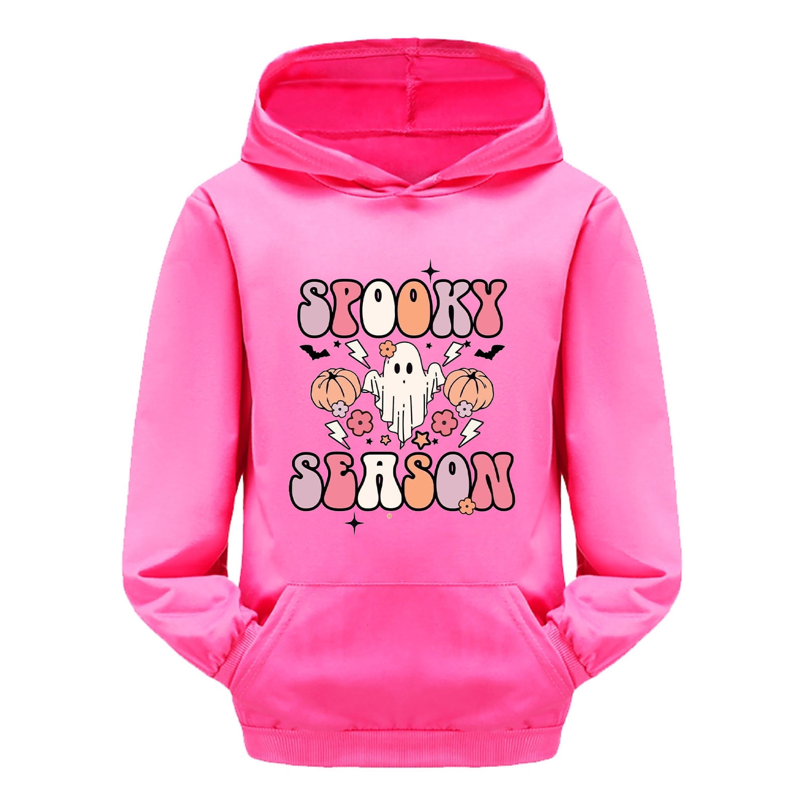 Child Toddler Boys Girls Long Sleeve Cartoon Prints Warm Hoodie
