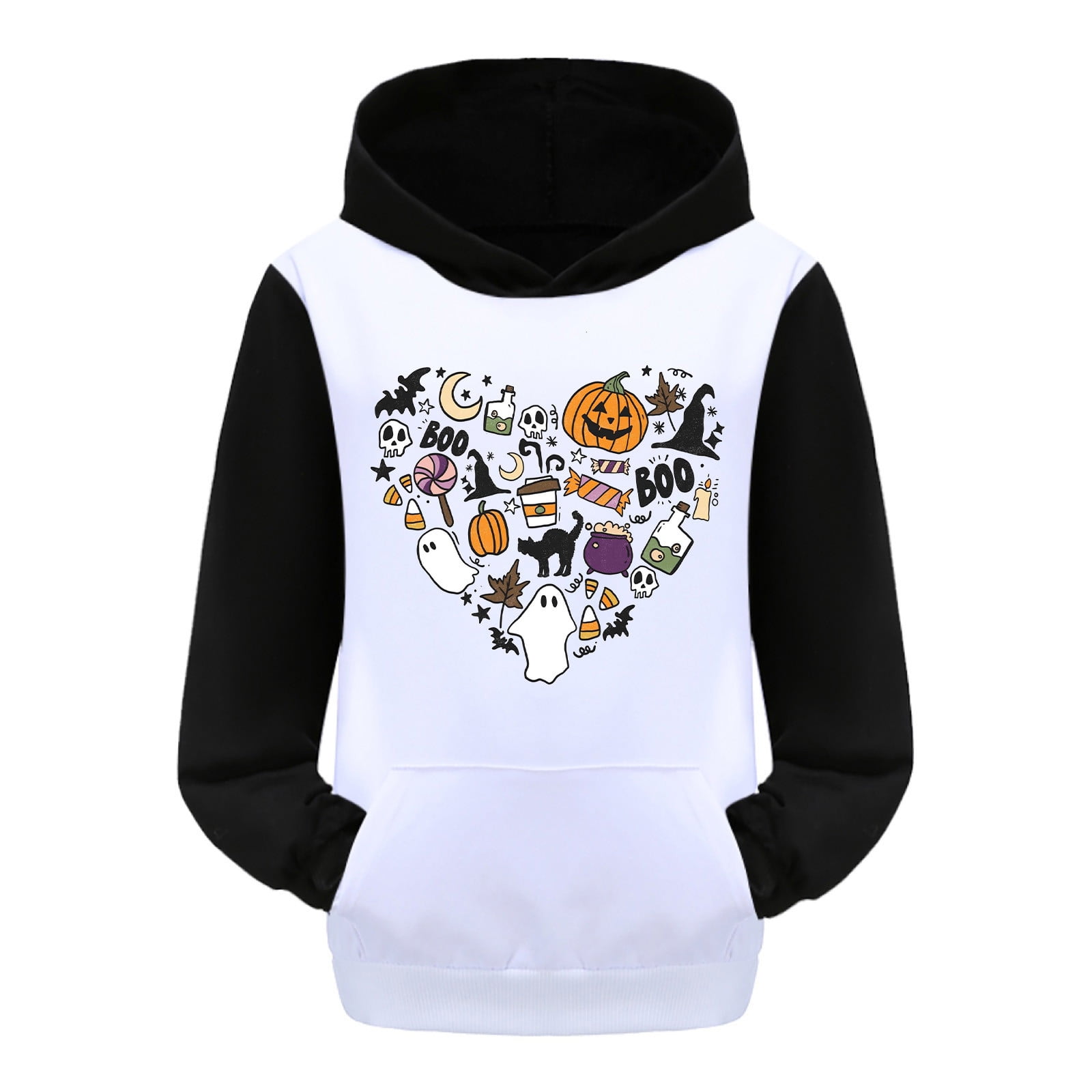 Child Toddler Boys Girls Long Sleeve Letter Prints Warm Hoodie Pullover