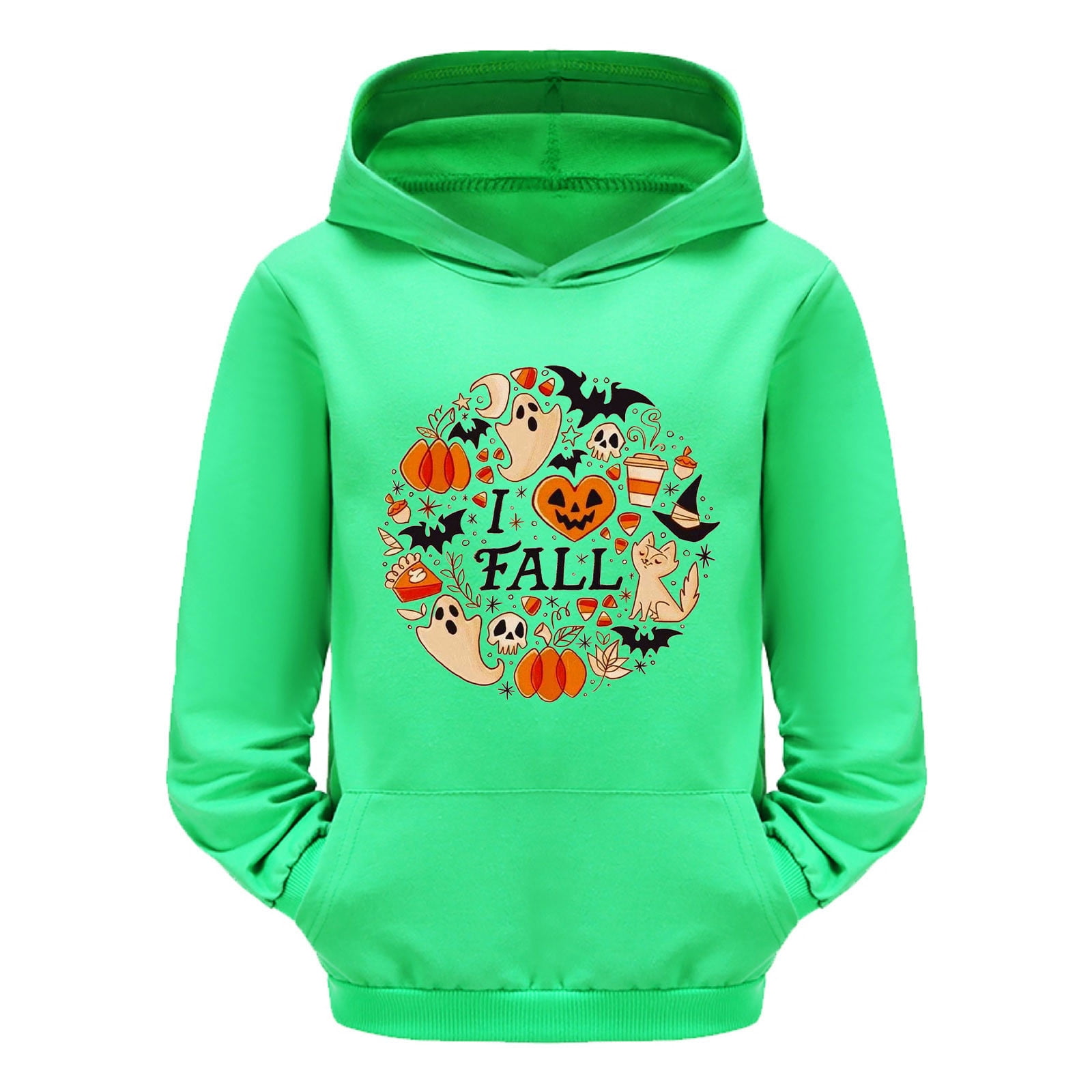 Child Toddler Boys Girls Long Sleeve Letter Prints Warm Hoodie Pullover