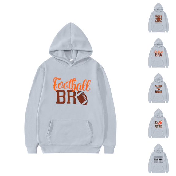 Child Toddler Boys Girls Long Sleeve Rugby Football Letter Prints Warm Hoodie Pullover Tops Kids Outfits Sweat Suit Boys Fashion Boys Hoodie