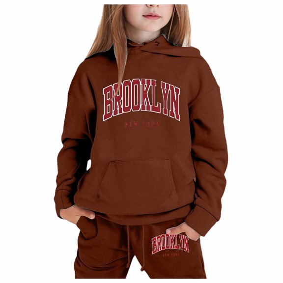 Child Toddler Boys Girls Long Sleeve Solid Warm Hoodie Pullover Tops Pants Kids Outfits Sweat Suit 3 year old girl clothes outfits for girls