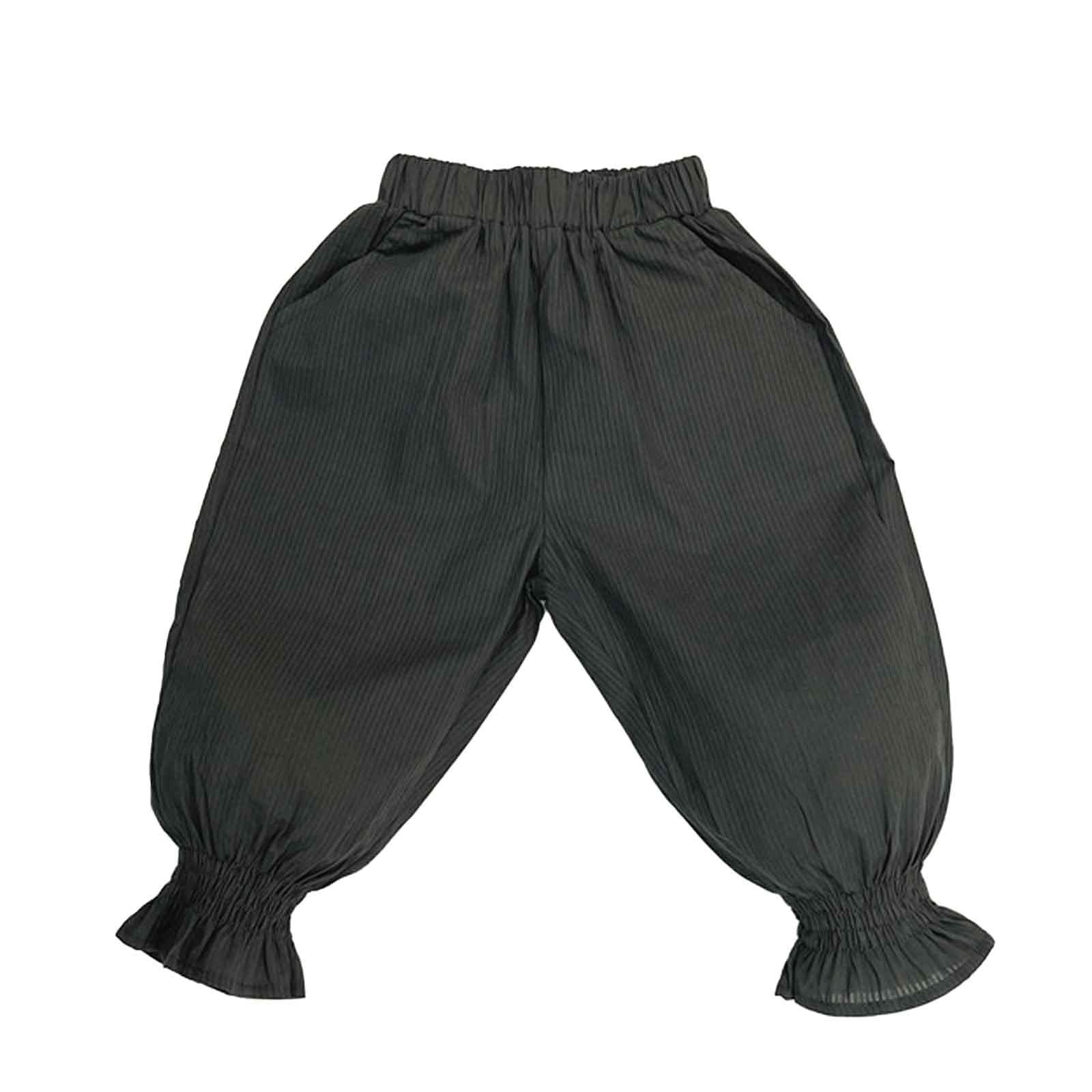 Child Toddler Boys Girls Pants Casual Summer Holiday Solid Trousers