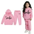 thumbnail image 1 of Child Tracksuit Athletic Sweatsuits Sets 2 Piece Long Sleeve Pink Sweatshirt Jogger Set Fall Winter Clothes Boys Athletic Sets4-5 Years, 1 of 5