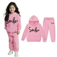 thumbnail image 1 of Child Tracksuit Athletic Sweatsuits Sets 2PC Long Sleeve Pink Basic Hoodie and Jogger Sweatpants Warm Fall Winter Clothes 8-9 Years Boy Clothes, 1 of 5