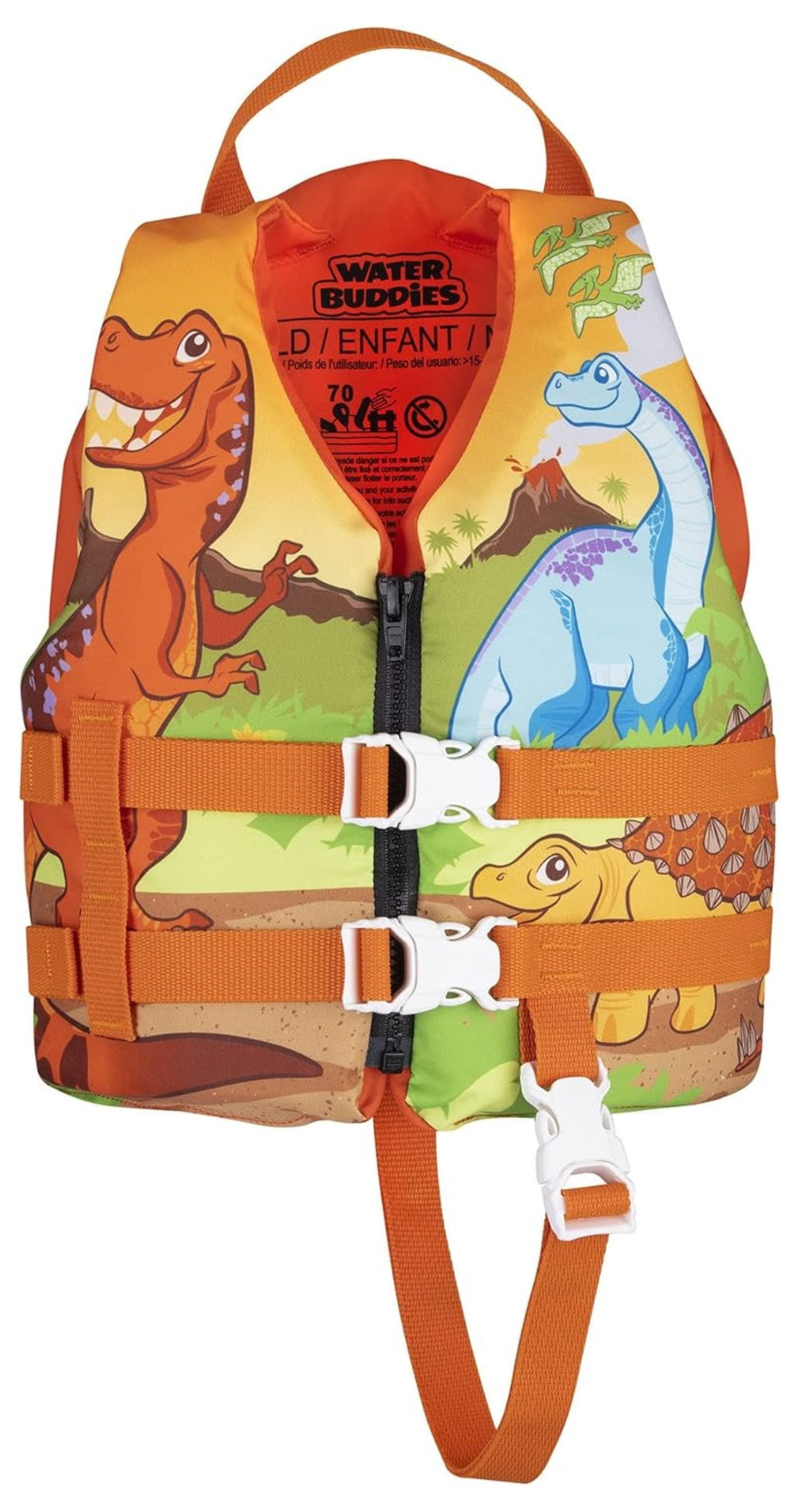 Child Water Buddies Life Vest Dinosaur