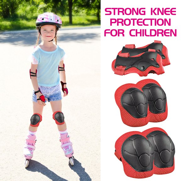 Child cover, knee pads, elbow pads, wrist guards, outdoor spo Roller Skate Adult Knee Pads for Kids 8-14 Skating Wrist Guard Skate Knee And Elbow Pads Women Rollerskating Padding Knee Pads for Men