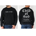 thumbnail image 1 of "Child of God" 2 Corinthians 6:18 Christian Sweatshirt – Gothic Font Bible Verse Pullover with Faith-Inspired Design, 1 of 6
