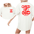thumbnail image 1 of Child of God Christian Faith Print Tshirt Graphic Tees White Shirts S-5XL Womens Church Worship Daily Wear Tops, 1 of 5