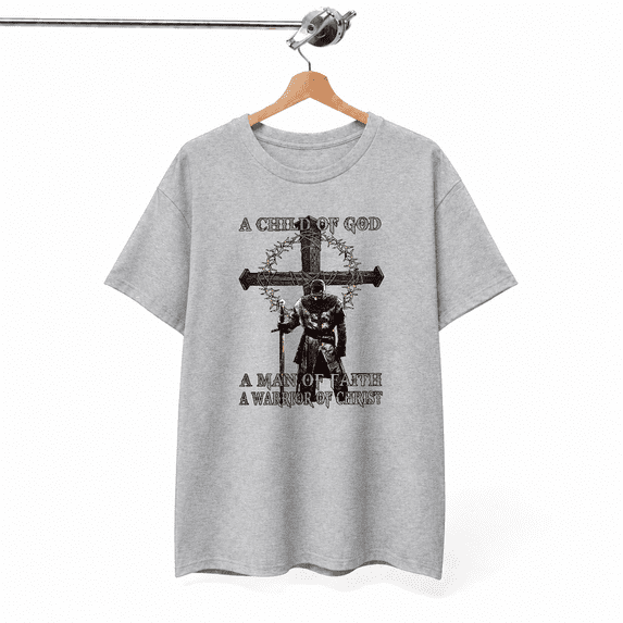 Child of God Man of Faith Warrior of Christ Scripture Unisex Tee V19156 ...