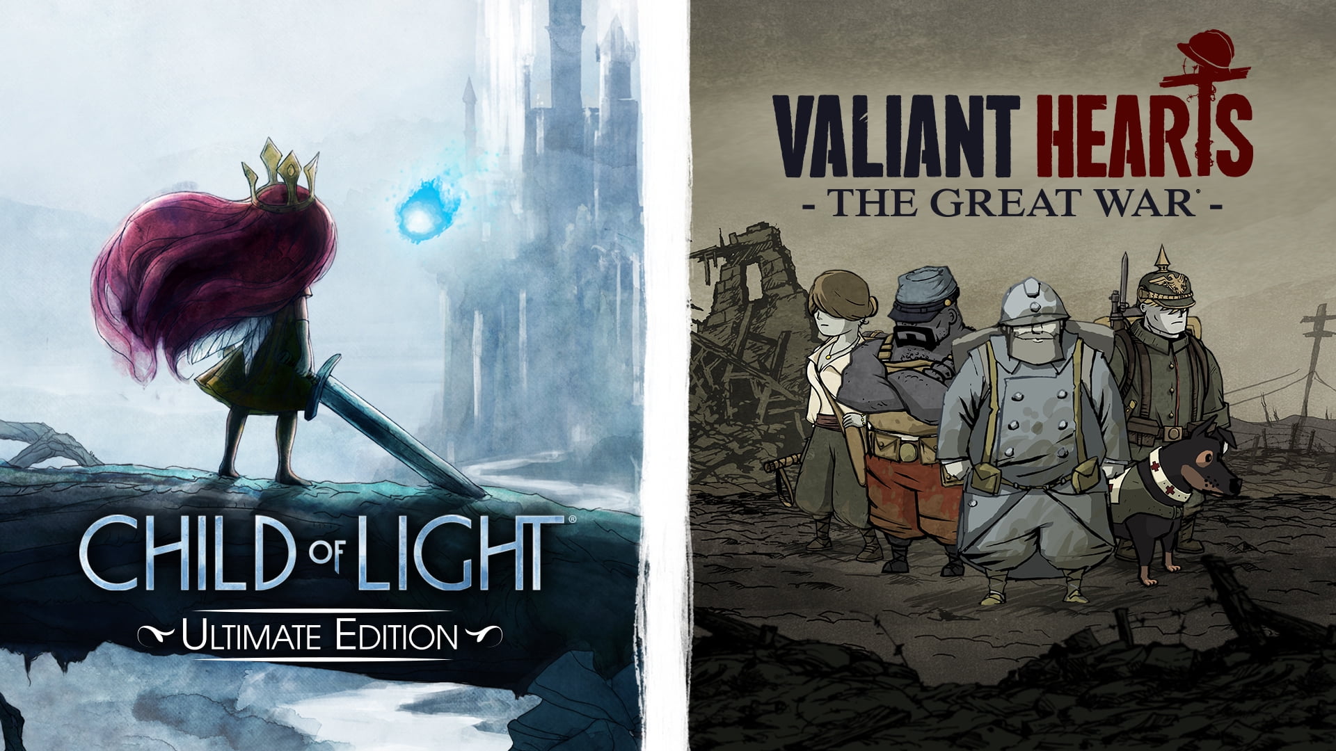 Child of Light Ultimate Edition + Valiant Hearts: The Great War - Nintendo Switch [Digital]