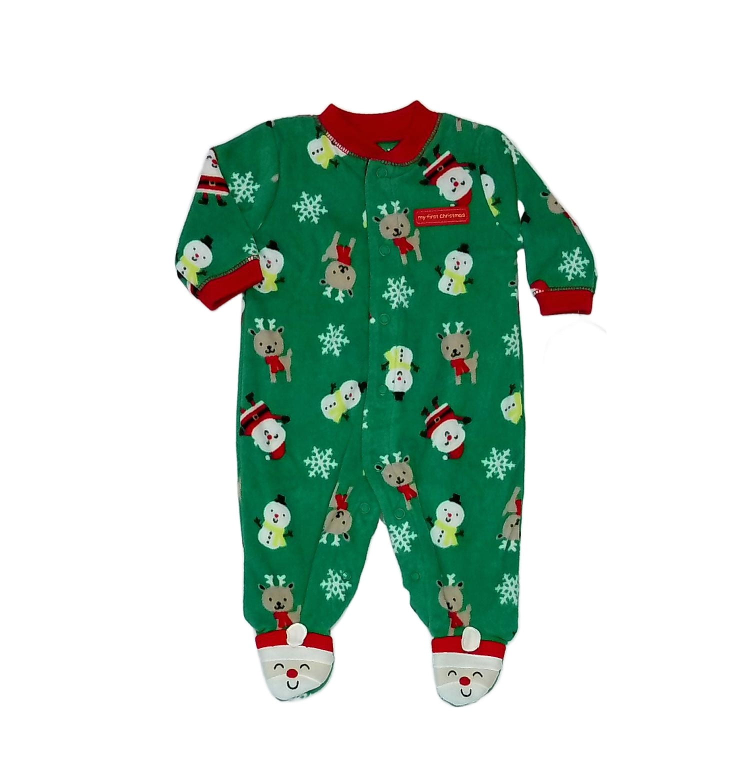 Child of Mine Carter's Infant Santa Fleece Christmas Pajama
