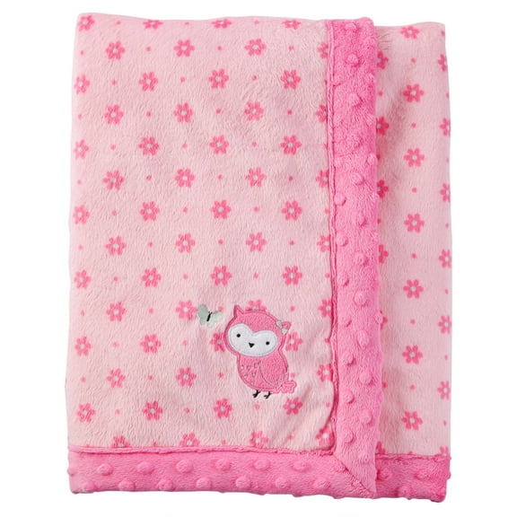 Child of Mine Newborn Plush Baby Blanket, Owl