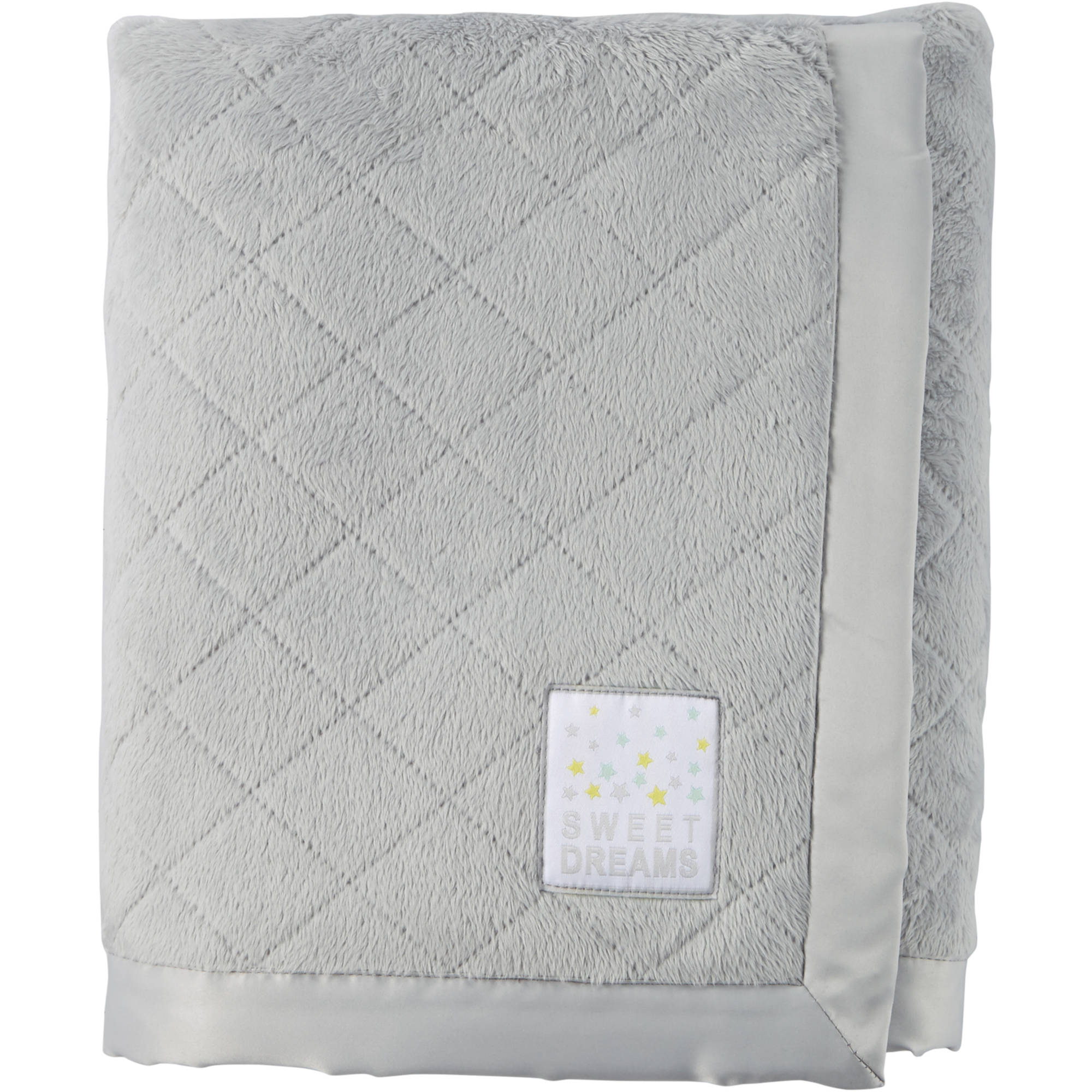 Child of Mine Newborn Quilted Baby Blanket, Gray - image 1 of 1
