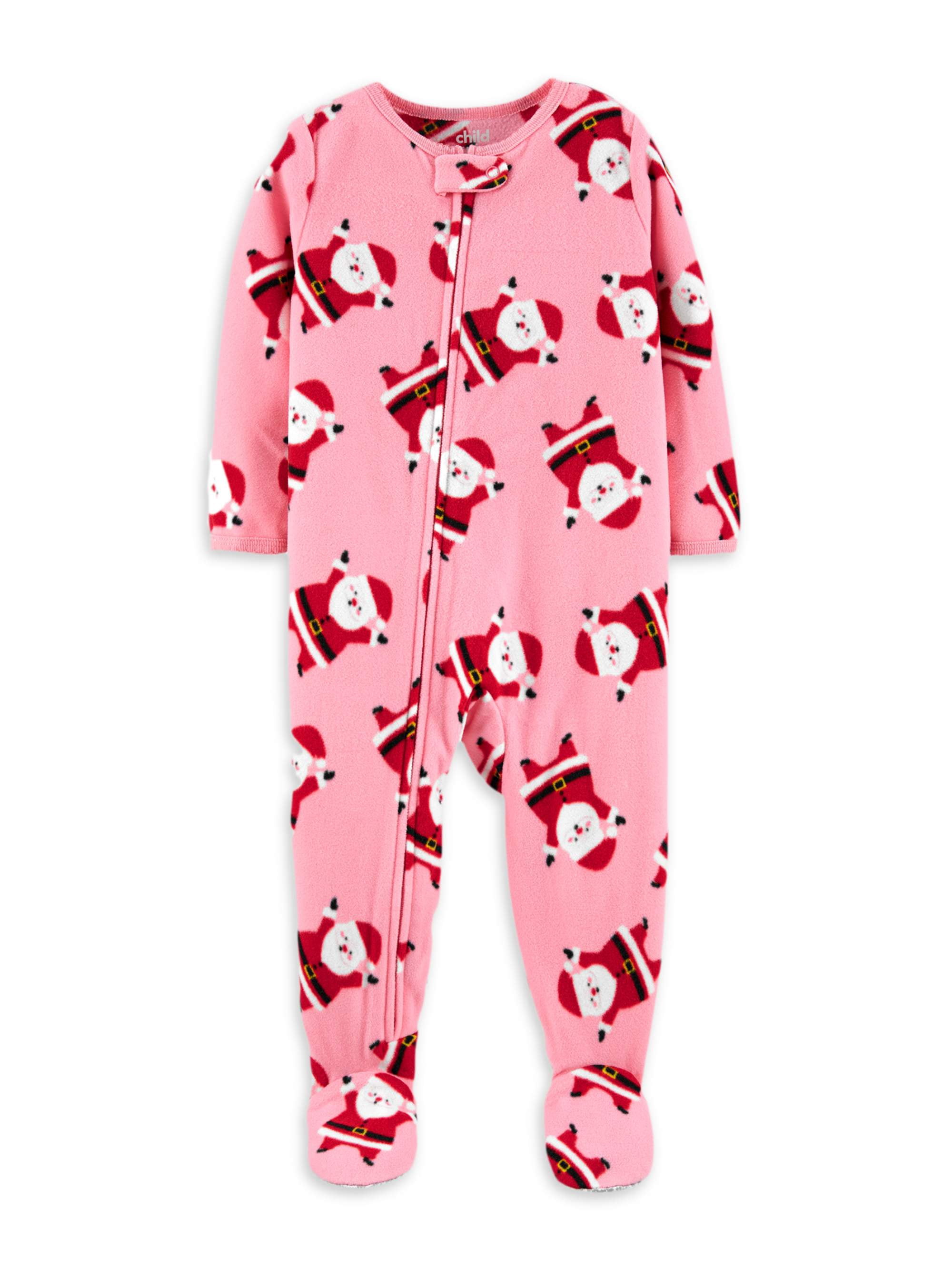 Child of Mine by Carter's Baby Girl & Toddler Girl Sleeper, Santa