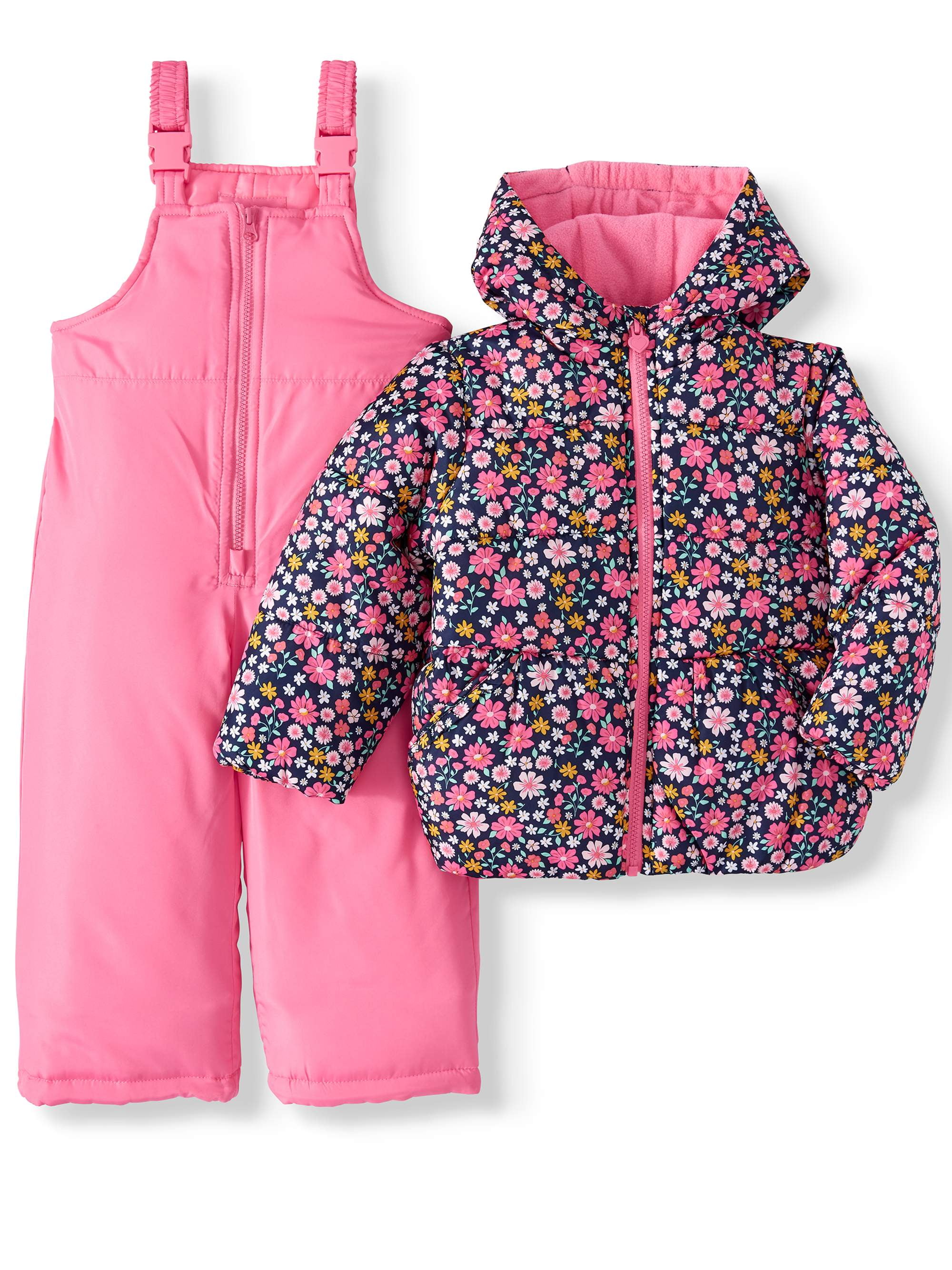 Child of Mine by Carter's Baby Toddler Girl Winter Jacket Coat & Snow Bib Snow Pants, 2pc