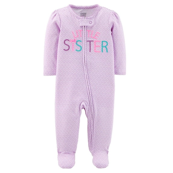 Child of Mine by Carter's Baby girl zip-up sleep 'n play