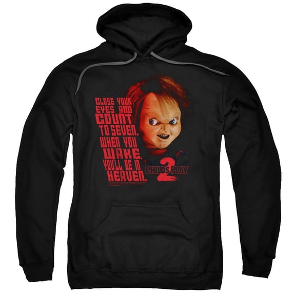 Child's Play 2 In Heaven Adult Pullover Hoodie Sweatshirt Black