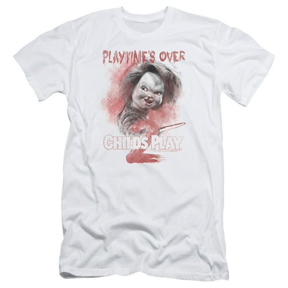 Child's Play 2 Play Time's Over S/S Adult 30/1 T-Shirt White
