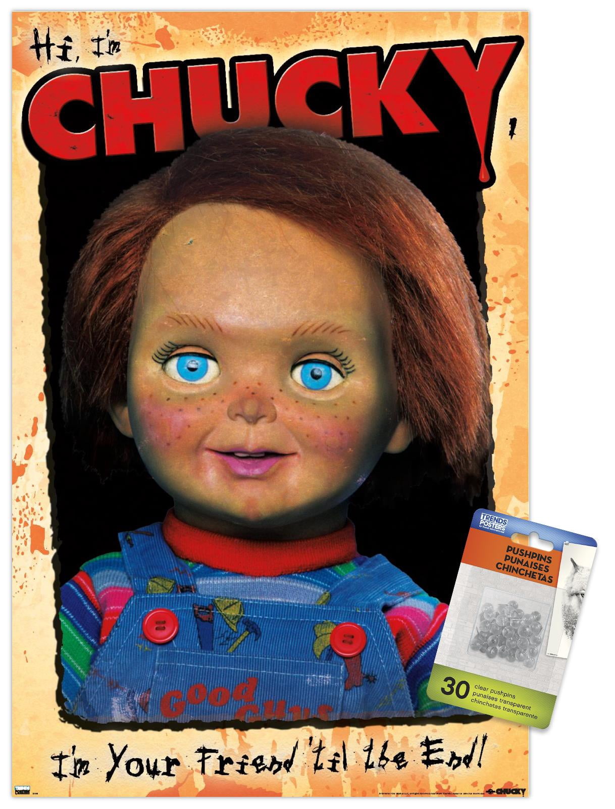 Child's Play 2 - Portrait Wall Poster with Push Pins, 14.725" x 22.375"
