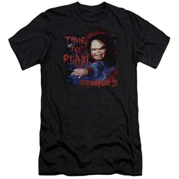 Child's Play 3 Time To Play S/S Adult 30/1 T-Shirt Black