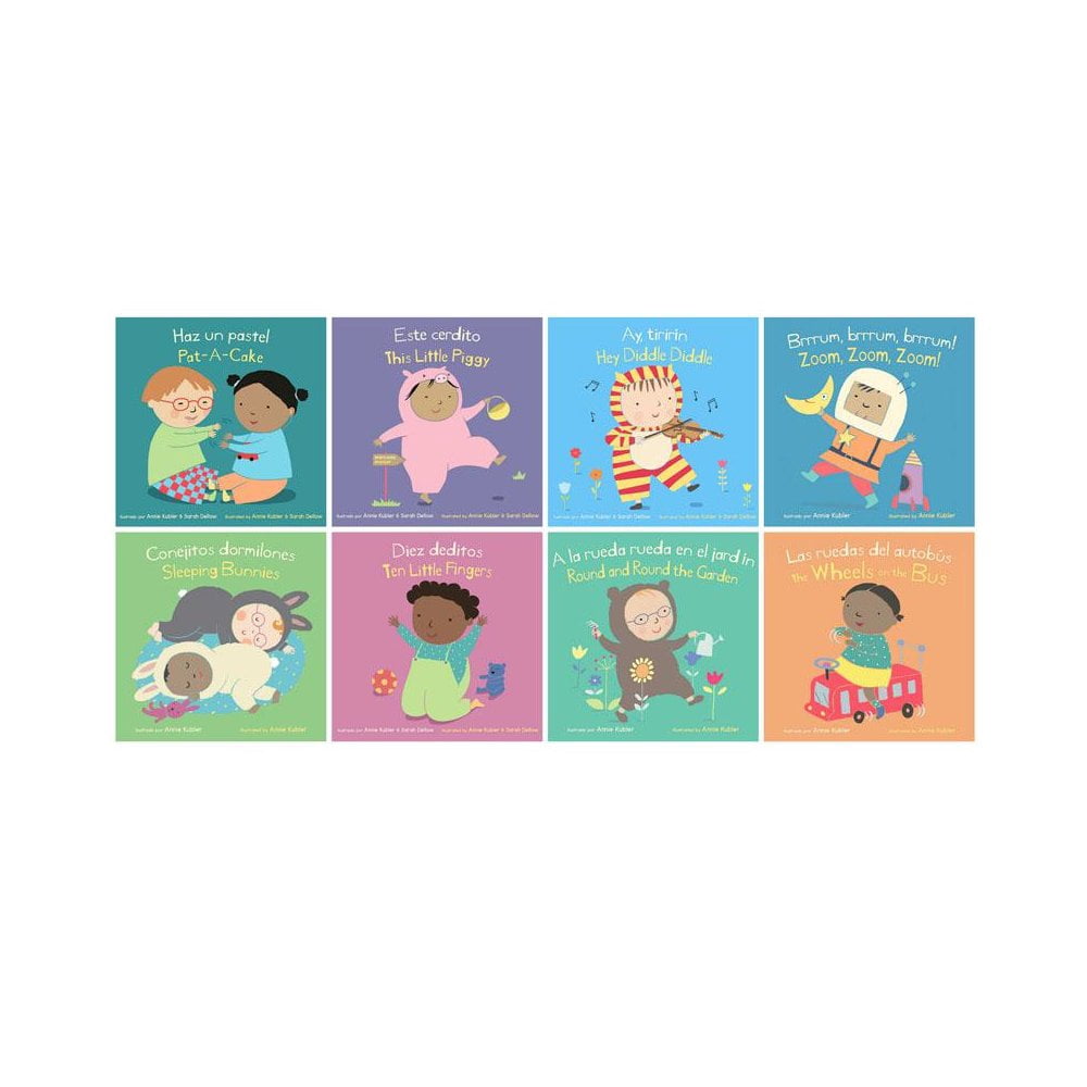Child's Play Books Bilingual Baby Rhyme Time Books, Set of 8