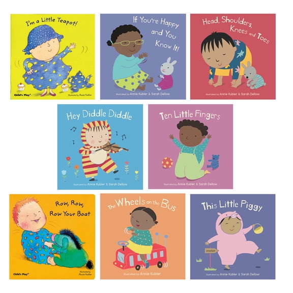 NURSERY RHYME BOARD 8 BK SET W/ CD