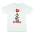 thumbnail image 1 of Child's Play Chucky T-Shirt Men's Friends Till The End Adult Short Sleeve Tee, 1 of 3