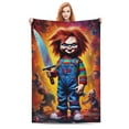 thumbnail image 1 of Child's Play Chucky Throw Blanket 40"X60" Air Conditioning Blanket Quilt Soft Cozy Bed Flannel Blanket For Couch Sofa Travel Camping, 1 of 9