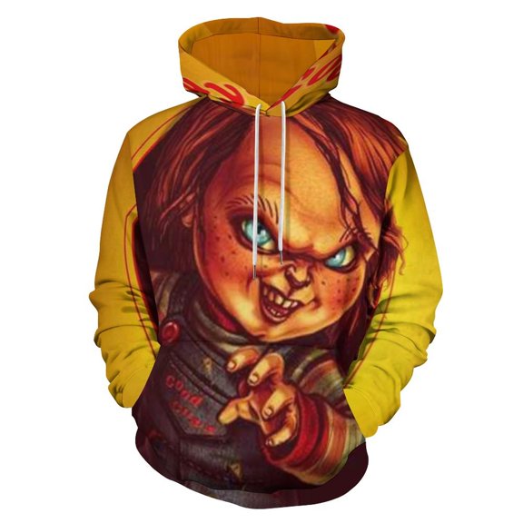 Child's Play Chucky Unisex Sweatshirts Fashion Sweater for Men Women Pullover Hoodie Graphic Print Activewear Jacket Tops S