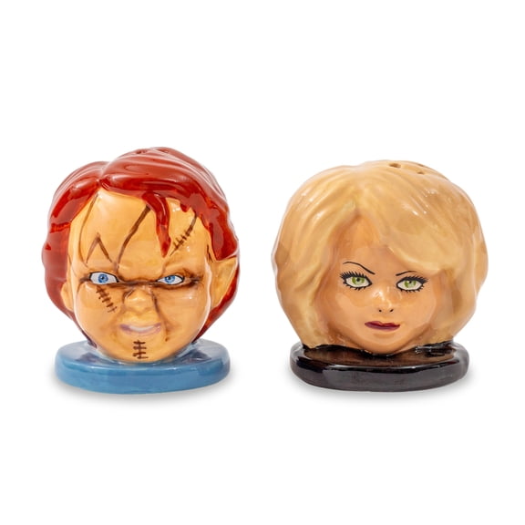 Child's Play - Ceramic Salt & Pepper Shaker Set - Chucky & Tiffany