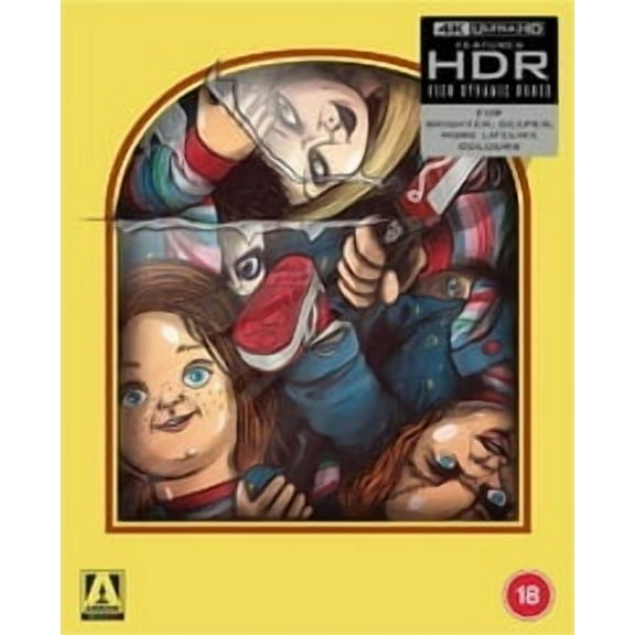 Child's Play Collection - All-Region UHD Boxset but the Blu-Rays for the first 'Child's Play' film & documentary 'Living with Chucky' are Region B