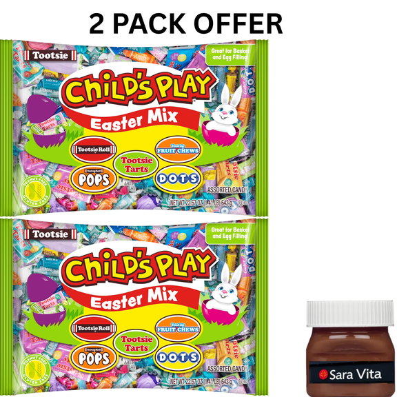 Child's Play, Easter Assorted Candy, 22.67 oz. Peanut Free, Gluten Free. Contains Milk and Soy.