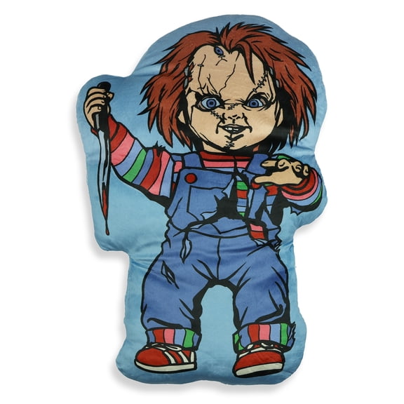 Child's Play Pillow Evil Chucky Soft Plush Travel Cloud Pillow 22" X 15"