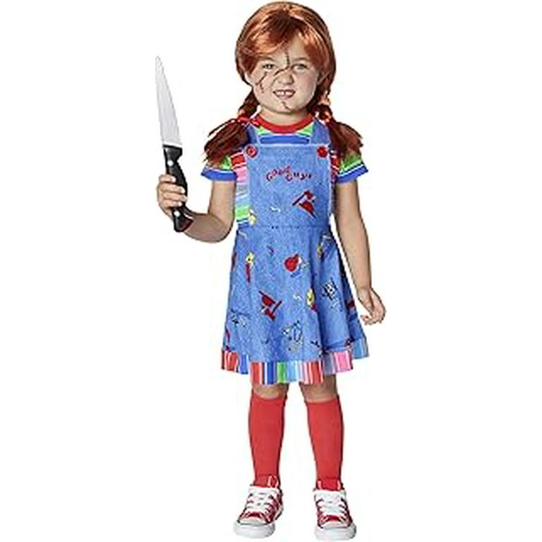Child s Play Toddler Good Guys Chucky Doll Costume Officially Licensed Horror Costume Chucky Cosplay 5T 6T