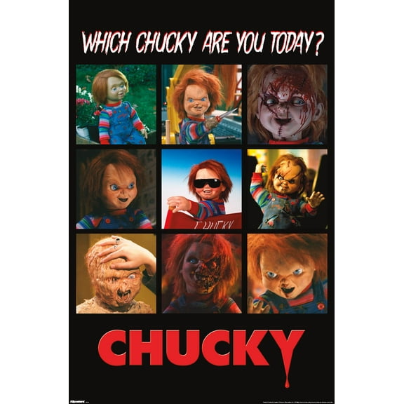 Child's Play - Which Chucky Are You Today Wall Poster, 22.375" x 34"