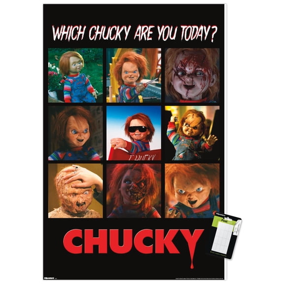 Child's Play - Which Chucky Are You Today Wall Poster, 22.375" x 34"