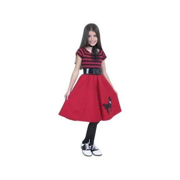 Child's Red Poodle Dress Costume