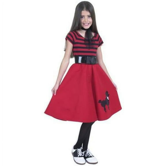 Child's Red Poodle Dress Costume