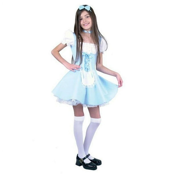 【送料無料】 8-10 Costume~Medium Alice Short Child's / Walmart - Blue 服、靴