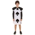 thumbnail image 1 of HPO Teen's Spades Poker Card Storybook & Fairytale Costume | Black & White Halloween Costume, 1 of 5