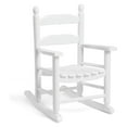 thumbnail image 1 of Child's Wood Porch Rocker - Perfect for Indoor or Outdoor All Weather Porch Rocker for Garden,Lawn,Balcony,Backyard and Patio Porch Rocker Use - Suitable for 3-7 Years Old(White), 1 of 5