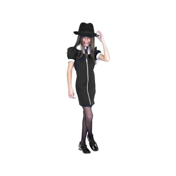 Child's Zip-Up Gangster Dress Costume
