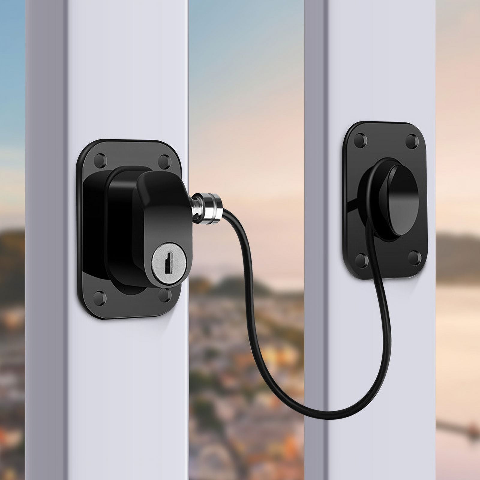 Child safety lock window holefree combination lock multifunction lock