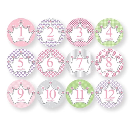 Child to Cherish Baby Monthly Milestone Stickers, Princess