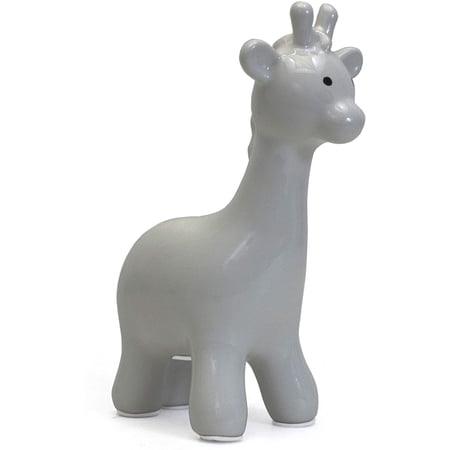 Child to Cherish Ceramic Giraffe Bank, Gray