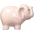 thumbnail image 1 of Child to Cherish Ceramic Stitched Elephant Piggy Bank, Pink, 1 of 1